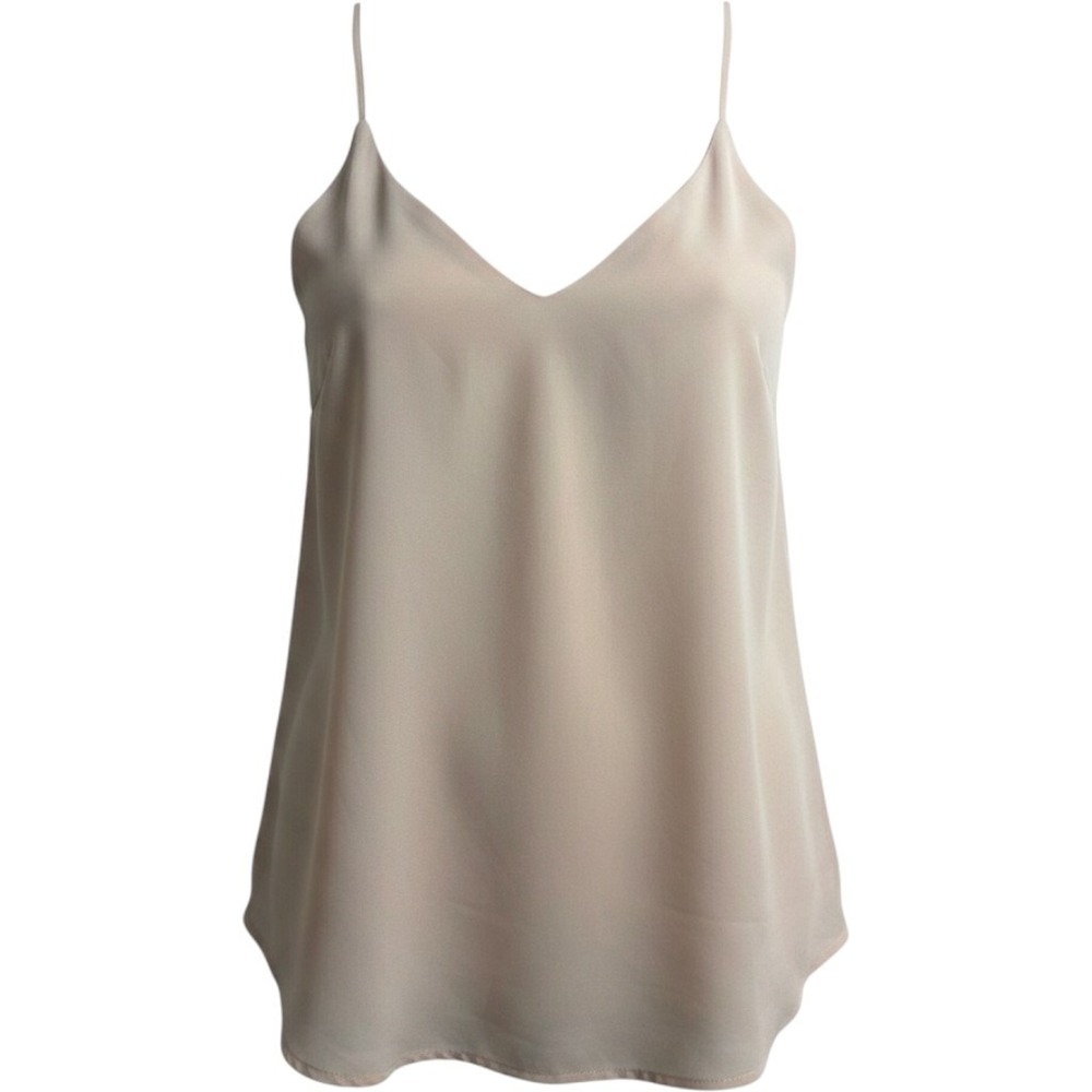 Evera B‎ Womens Blush Pink V-Neck Adjustable Spaghetti Strap Camisole Top XS